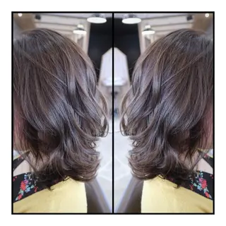 セミロング カラー 土屋 ゆうこのヘアスタイル