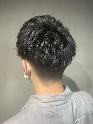 ショート メンズパーマ 工藤勇也のヘアスタイル