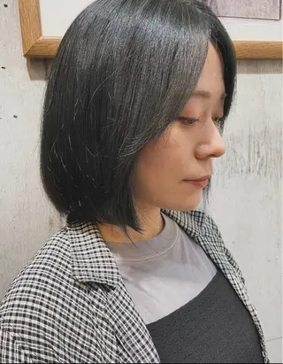 ミディアム カラー 透明感カラー/パーマ hitomiのヘアスタイル