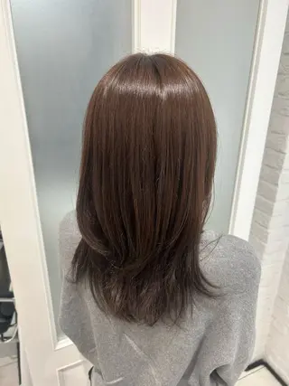 セミロング カラー 榊原 純佑のヘアスタイル