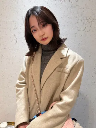 ミディアム カラー mai / linoah˚✧のヘアスタイル