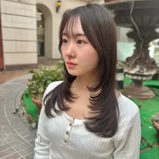ロング パーマ クロスパーマ/ YAGIのヘアスタイル