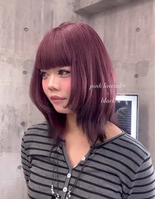 ミディアム カラー ハイトーン/ゆるふわ 🧚𖥔ׁTOMO♡のヘアスタイル