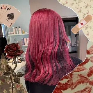 セミロング カラー ヘアアレンジ 🌈くれは🎨デザイ ン🌟ダメージレスのヘアスタイル