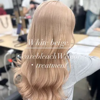 ロング カラー NAMI🤎ブラウン &ミルクティー🤍のヘアスタイル