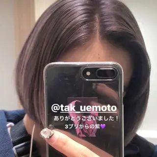 ショート カラー 当日予約🆗✂︎ ウエモト　タクのヘアスタイル