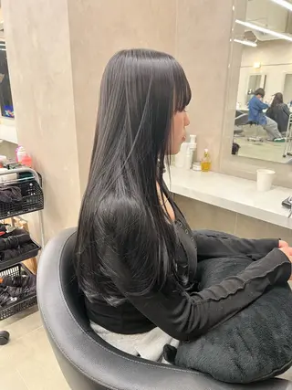 ロング カラー パーマ ヘアアレンジ メンズ キッズ 上品＆韓国風 🥀海心🥀のヘアスタイル