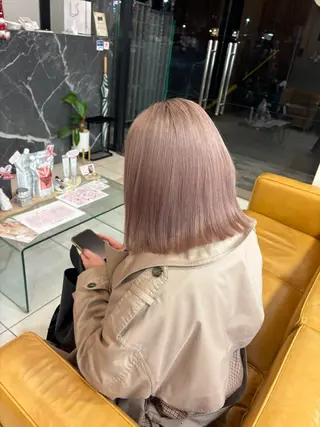 ミディアム カラー 🫧🎀SARA/ 艶カラー/金山💓のヘアスタイル