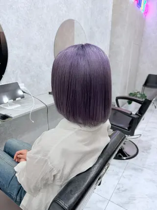 ミディアム カラー 🌺ハイトーン🌺 矢葺 なぎさ🌺🌺のヘアスタイル