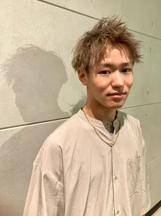 ショート カラー メンズ メンズ特化❤️‍🔥 パーマ職人江口佳乃のヘアスタイル