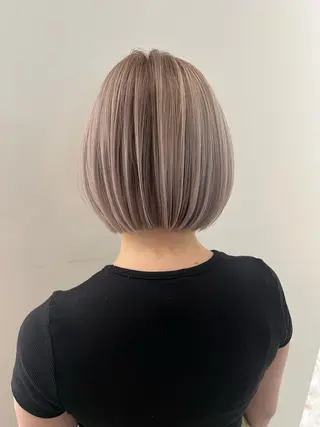 ショート カラー メンズカット ブリーチ ‬JINのヘアスタイル