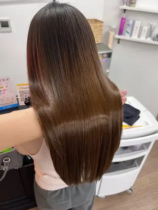 ロング 渋谷レイヤーカット❌ 縮毛矯正専門/武田涼のヘアスタイル