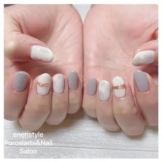 ミディアム 🐾enen style 🐾のネイルデザイン
