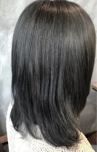 セミロング カラー 縮毛矯正&髪質改善 ⭐️OGUのヘアスタイル