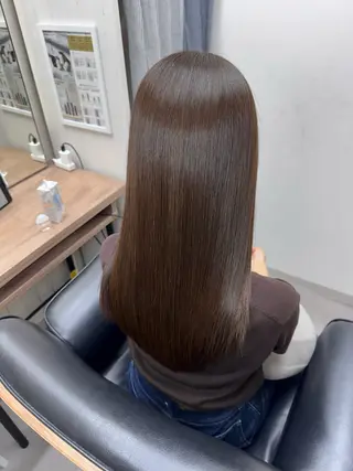 ロング カラー 艶髪改善師/高橋潤 /縮毛矯正のヘアスタイル