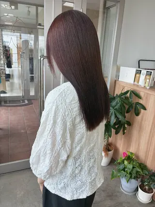セミロング カラー 髪質改善が得意✨ 榎本亜衣のヘアスタイル
