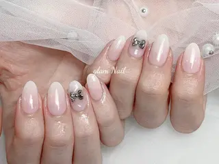 ネイル エツメ💅 長さ出し🎀デザインのネイルデザイン