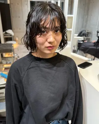 ショート メンズパーマ/ fuminoのヘアスタイル
