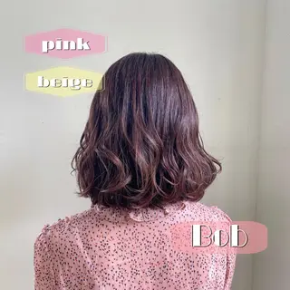 ミディアム カラー 澤田 彩香のヘアスタイル