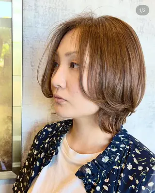 ミディアム 浅海 和孝のヘアスタイル