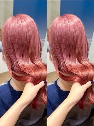 セミロング カラー Hanon 掛水 美桜のヘアスタイル
