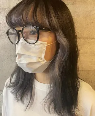 セミロング カラー 産休の為お休みです! 小島凜のヘアスタイル