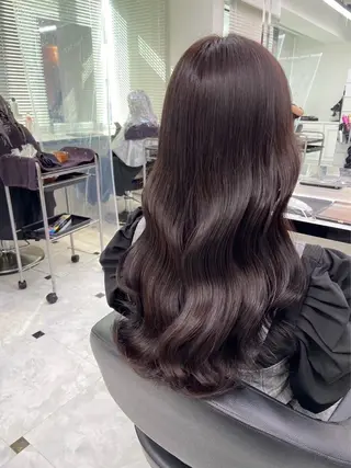 ロング カラー ヘアアレンジ 💓色落ちまで綺麗な 垢抜けカラー💓のヘアスタイル