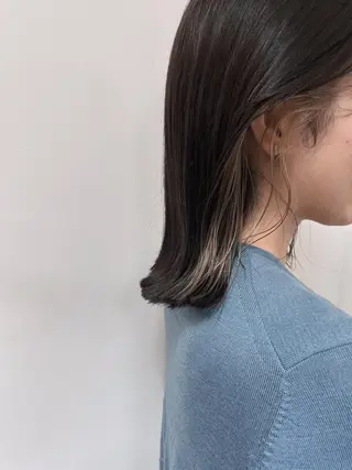 ミディアム カラー 💛🤍U too e’s /店長🧸のヘアスタイル