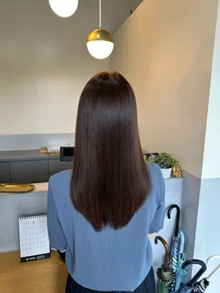 ロング カラー 三浦彩那/ 透明感カラー/岡崎のヘアスタイル