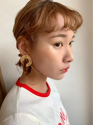 ミディアム カラー ヘアアレンジ 眉毛ワックス konomiの眉毛・アイブロウイメージ