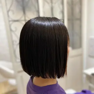 ショート カラー メンズ キッズ ✂︎ショート、ボブ、 レイヤー🩵YUMIのヘアスタイル