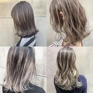ミディアム カラー 【渋谷で人気】艶髪× 髪質改善/ツヤカラーのヘアスタイル