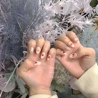 セミロング ネイル Blowe ニュアンスのネイルデザイン
