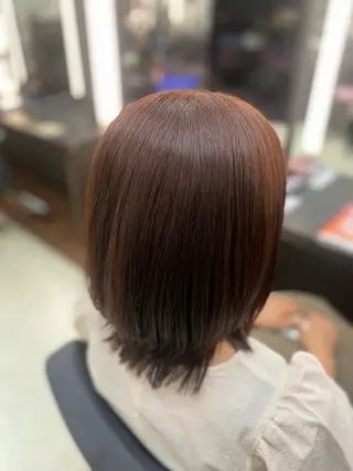 ミディアム 池田 朱李のヘアスタイル