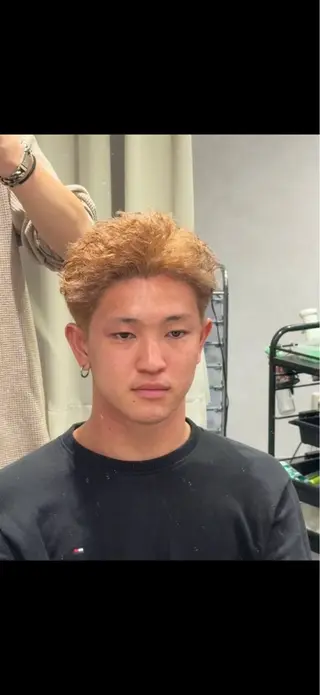 ショート カラー メンズ メンズパーマ特化 美容師kouyaのヘアスタイル