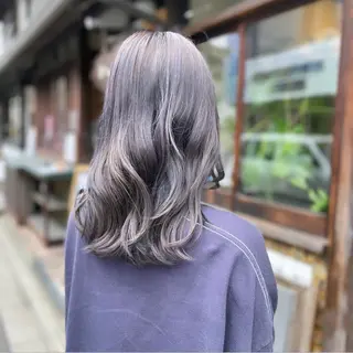 セミロング カラー ヘアアレンジ Hikari /京都駅美容室のヘアスタイル