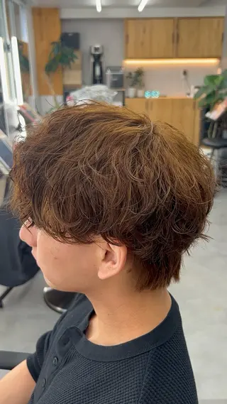 パーマ メンズ 🇰🇷海外風メンズ パーマ🇺🇸/威吹のヘアスタイル