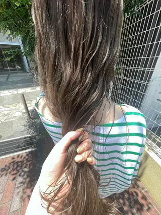 ロング カラー 🙃 透明感カラー/ボブのヘアスタイル