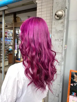 ロング ゆぴ☾/推しカラー /ハイトーンのヘアスタイル