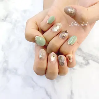 ネイル モチの良さ◉ フィルインネイル♡のネイルデザイン