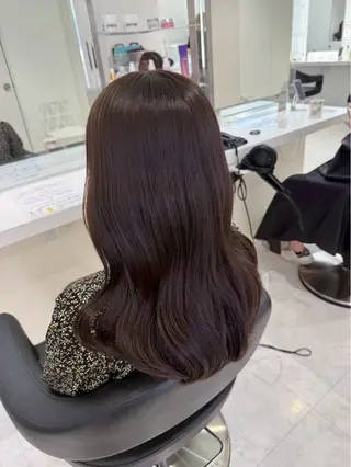 カラー 🤍ブリーチなし ブラウンhimi🤍のヘアスタイル