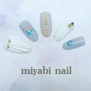ネイル miyabi nail 桂川駅近くのネイルデザイン