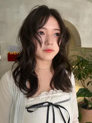 ミディアム ⟡.·結/心斎橋 /カラーモデル募集中のヘアスタイル