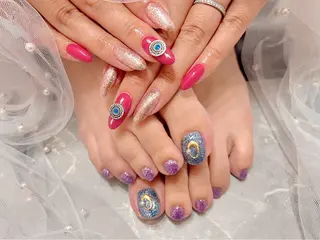 ネイル マジック ミラーのネイルデザイン