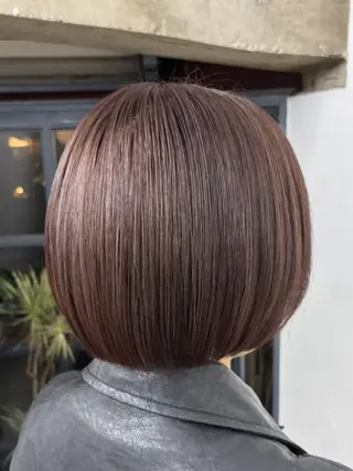 ミディアム カラー Haircraft 長岡琉菜のヘアスタイル