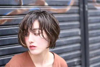 ショート カラー パーマ Graph. （グラフ）立川🪽✨のヘアスタイル