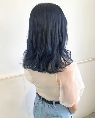 ロング カラー NANO/ ブリーチ×レイヤーのヘアスタイル