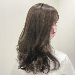 ミディアム カラー パーマ ヘアアレンジ キッズ ネイル 当日予約⭕️ Rene’のヘアスタイル
