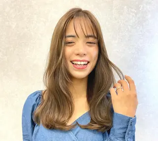 ロング カラー 🫧透明感カラー🫧 古川穂果のヘアスタイル
