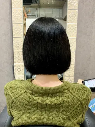 ミディアム giniro ホソミのヘアスタイル